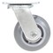 Vestil Thermoplastic Swivel Rigid Caster 5 In. Diameter x 2 In. Width 551 Lb. Capacity Light Gray CST-VE-5X2TPR-S - alternate 4